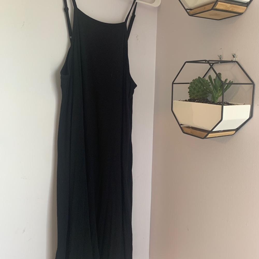 Black Square Neck Sundress
